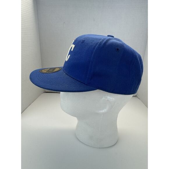 Kansas City Royals KC MLB Blue Hat Cap Fitted Size 7‎ Vintage Leader Headwear - Picture 3 of 7
